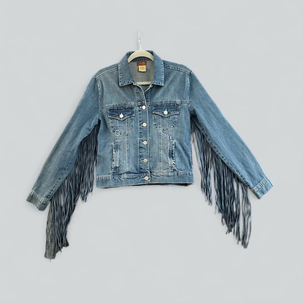 🇺🇸 SCULLY Denim Fringe Jacket - Picture 5 of 6